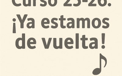 ¡¡Bienvenidos al curso 2025-2026!!